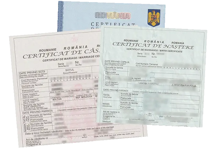 Certificate naștere/căsătorie — ACTRO